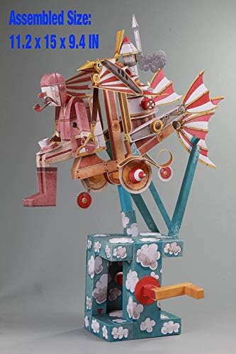 ModelShop Automata Paper Machine Moving Model Papercraft Designed by Keith Newstead - Boys Girls Fun & Educational DIY Project, Great Xmas Present & DIY Project for Kids (Flying Dreamer) - Image 6