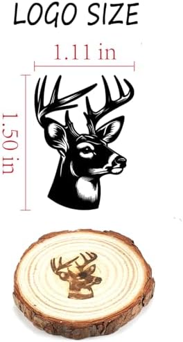 AIMOADO 1.5" Deer Head Branding Iron, for Wood Hats Leather BBQ & Steak - Image 2
