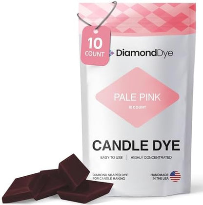 Pale Pink Candle Dye Chips, Soy & Paraffin Candle Making, 10 Pack by Reddig-globyDiamondDye