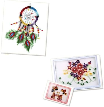Anphly 9 Sets 3mm Width 39cm Length Multi-Color Paper Quilling Strips, 900 Strips 43 Colors Premium Craft Paper Set for Card Making, Scrapbooking and DIY Art Projects - Image 6