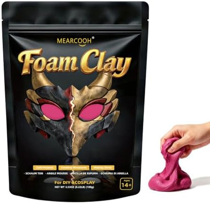 MEARCOOH Modeling air Dry Foam Clay Rose Red Cosplay Clay 100g (3.53oz) by MEARCOOH