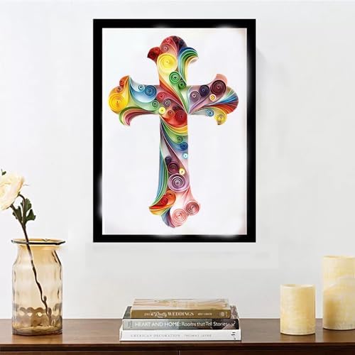 Cross Paper Quilling Kit Paper Quilling Adult Craft Great for DIY Craft Workshop, Home Decoration, Birthday Gift,Adult Friend interaction.It's Suitable for Adult and Craftsmen.Creative Stress Reliee. - Image 5