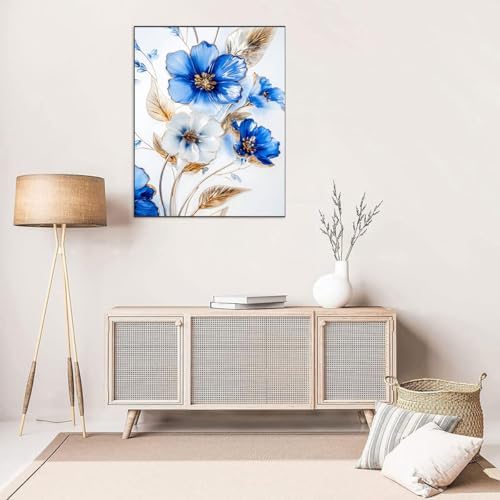 Stained Glass Flower Stamped Cross Stitch Kits for Beginners Adults - Image 2