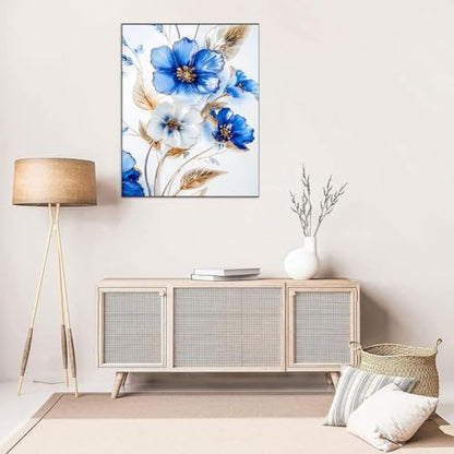 Stained Glass Flower Stamped Cross Stitch Kits for Beginners Adults - Image 2
