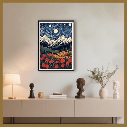DOTSOPS Landscape Diamond Art Painting Kits DIY Paint by Diamonds - Image 5