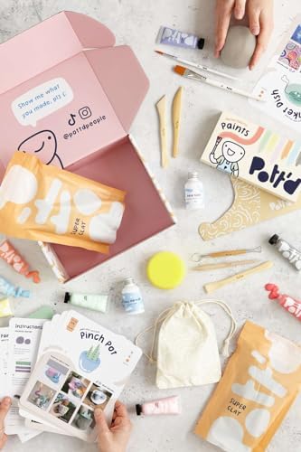 Pott'd Pottery Kit, Air Dry Clay Kit for Adults & Beginners - Image 3