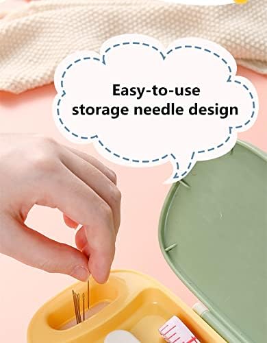 FKOG Portable Sewing Kit Basic, 135 Pcs Travel Sewing Supplies Repair Organizer with Self Threading Needles,Scissors,Measure Tape, Emergency Sewing Accessories for Adults, Beginners & Seniors (Green) - Image 6