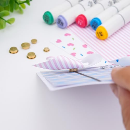 CYFUN DESIGN 30 Pcs Mini Metal Rotating Bearings for Card Making DIY Handmade Crafts Paper Cards Scrapbooking Crafting, 360°Rotation Charm Bearing Spinner Art Tool Nail Rings Jewelry Rotating Tools - Image 6