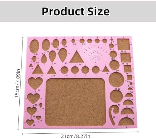 JLEivvi 1 PCS Pink DIY Paper Quilling Kit Pink Paper Quilling Tools Set DIY Art Crafts Crimper Templates for Beginners and Adults - Image 2