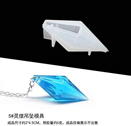 Pendulum UV Silicone Resin Molds DIY Craft Silicone Transparent Mold for Pendant Necklace Mold Jewelry Making Findings (14x68.5mm) - Image 5