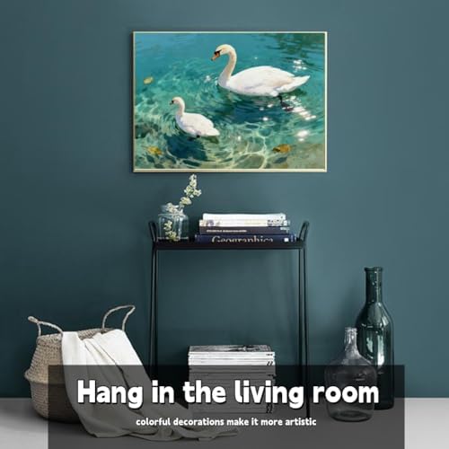 ACANDYL Paint by Numbers Kit for Adults Beginner Goose DIY Painting Kits for Adults Swan Easy Adult Paint by Number Kits on Canvas Animal Color by Numbers for Gifts Home Wall Decor 16x20 Inch - Image 3