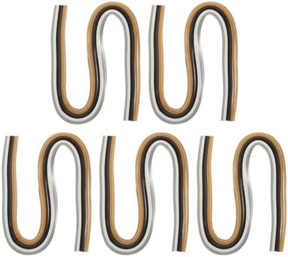 PATIKIL 600pcs Quilling Strips Paper 3/16"(5mm) 21" Origami Paper Quilling Strip for Art DIY Hand Craft Christmas, Brown by PATIKIL