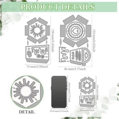 MAYJOYDIY 3D Cake Gift Box Dies - Carbon Steel - Die-Cutting Templates - Image 2
