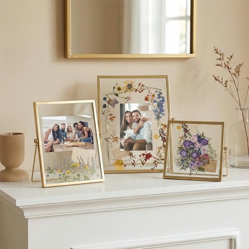 Relaxing Garden Pressed Flower Frame Kit, 3 Frames, 68 Flower Pieces - Image 5