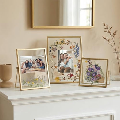 Relaxing Garden Pressed Flower Frame Kit, 3 Frames, 68 Flower Pieces - Image 5