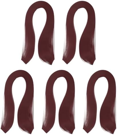 PATIKIL 600pcs Quilling Strips Paper 1/8"(3mm) 39cm Origami Paper Quilling Strip for Art DIY Hand Craft Christmas, Burgundy Red by PATIKIL