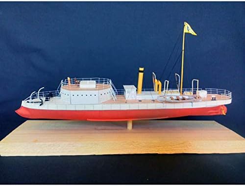 OREL 237 Gunboat Jinou (Tien-Sing), Navy, China, 1875, 1/100 Paper Model Kit, Gunboat - Image 2