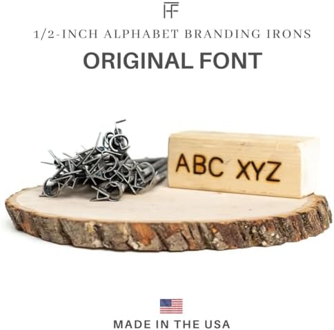1/2" Alphabet Mini Steel Branding Irons Kit for Hats, Wood Burning, DIY Beginner Adult Crafts - Image 2