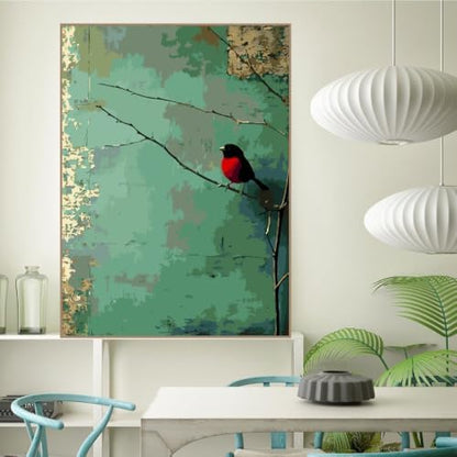 Birds Plant Paint by Numbers Kit for Adults, Color By Numbers for Adults - Image 2