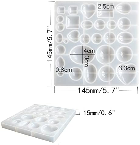 Cabochon Mold Resin Jewelry Molds Silicone Molds for Resin - Image 2