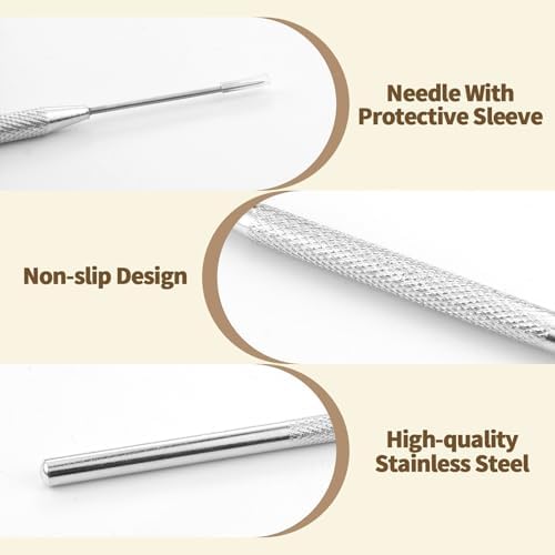12 PCS Pottery Needle Tool, Clay Needle Tools, Stainless Steel Ceramic Detail Tools, Sculpting Tools Supplies for Ceramics, Sculpting, DIY Craft and Detailed Carving - Image 3