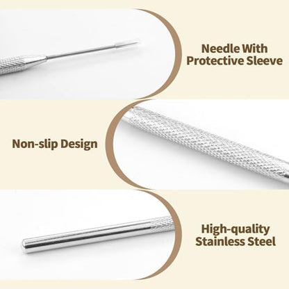 12 PCS Pottery Needle Tool, Clay Needle Tools, Stainless Steel Ceramic Detail Tools, Sculpting Tools Supplies for Ceramics, Sculpting, DIY Craft and Detailed Carving - Image 3