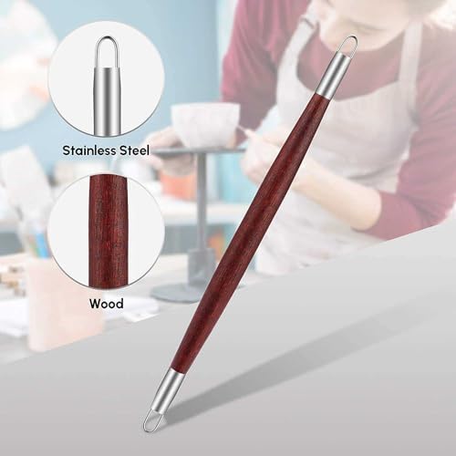 Clay Tools Sculpting for Polymer Air Dry Modeling Clay Beginners & Professionals Ideal for DIY Pottery & Ceramics Tools Double-Sided Polymer Carving Tools Kit (6) - Image 7