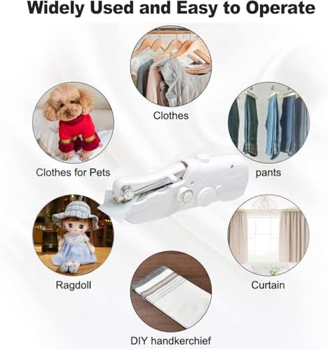 Hand-held sewing machine, mini portable fast electric sewing machine, easy for beginners and adults to use, hand-held sewing device for fast sewing is suitable for DIY home travel. - Image 6