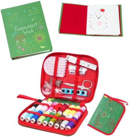 Embroidery Sewing Kit with Stitch Book,76Pcs Supplies for Adult Beginners by Unknown