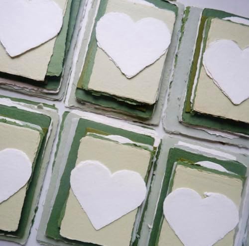 3.9 * 3.9 inch Square, Heart and Circle Shaped Paper Making Screen Papermaking Kit with Wood Mould and Deckle Set, Heart Shaped Deckle, Circle Shaped Deckle for DIY Handmade Paper - Image 6