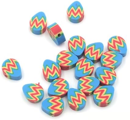 100 Pcs Easter Egg Polymer Clay Beads Mixed Heishi Spacer Beads Supplies for DIY Bracelet Earring Necklace Jewelry Making - Image 3
