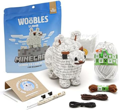 The Woobles Minecraft Crochet Kit for Beginners (Llama) by TheWoobles