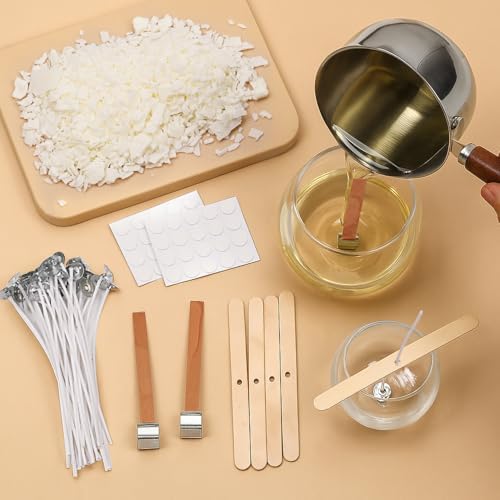 Blingfun Candle Making Kit for Beginners, Soy Wax Candle Making Supplies with Natural Soy Wax, Essential Oils, Color Dye, Melting Pitcher & Wick Set, DIY Home Craft Gift for Adults & Women - Image 5