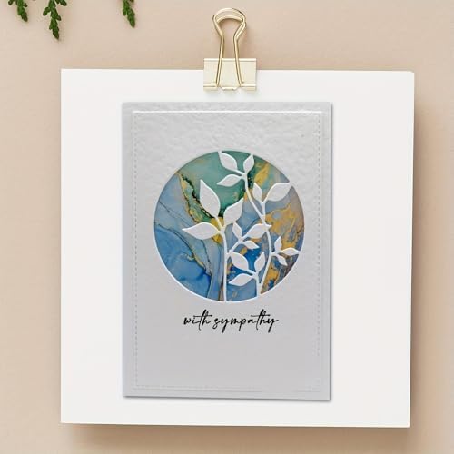 Lapoo Flowers Cutting Die for Scrapbooking - Durable Metal Cutting Die for DIY Scrapbook Photo Album Decorative Paper Card, Metal Card Making Supplies (Creative Border 3.9 x 3.9 in) - Image 2