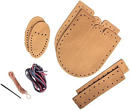 Realeather C4607-00 Baby Moccasin Leathercraft Kit, Size 6-9 Months, Buckskin, 1-Pair - Image 2