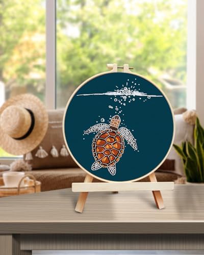 TINDTOP Embroidery Kit for Beginners Adult, Turtle Embroidery Practice Kit - Image 5