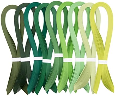 ODETOJOY Quilling Paper Strips 10mm Red Black Yellow Pink Green Purple White for Crafts Star Origami Paper Quilling Supplies Strip 3/8inch 1cm-120pcs, 54cm (Aquamarine) - Image 3