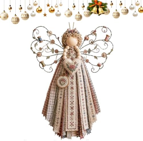 Angel Fabric Hanging DIY Kit, Macrame Angel Wall Hanging Craft Set (#09) by Unknown
