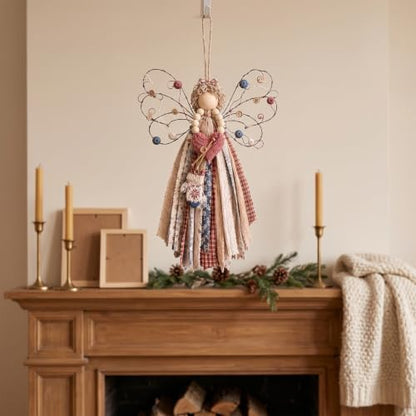 Fabric Angel Wall Hanging Kit, DIY Macrame Craft for Adults Beginners - Image 5