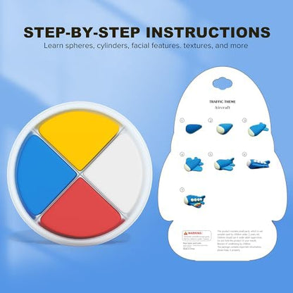 Aestd-ST Air Dry Clay Kit -Traffic Theme, Modeling Clay for Kids - Image 3