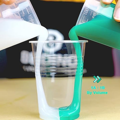 BBDINO Super Elastic Liquid Silicone Mold Making Kit 8A Jade Green 4.4 Lbs - Image 2