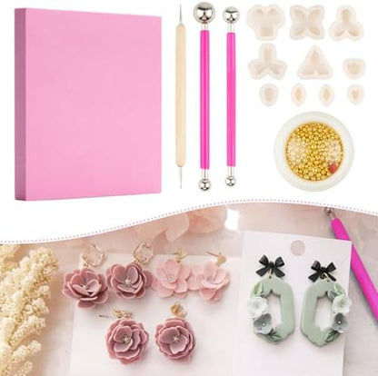 Flower Polymer Clay Cutters, Clay Earring Cutters Mini Floral Clay Cutters by Biutee