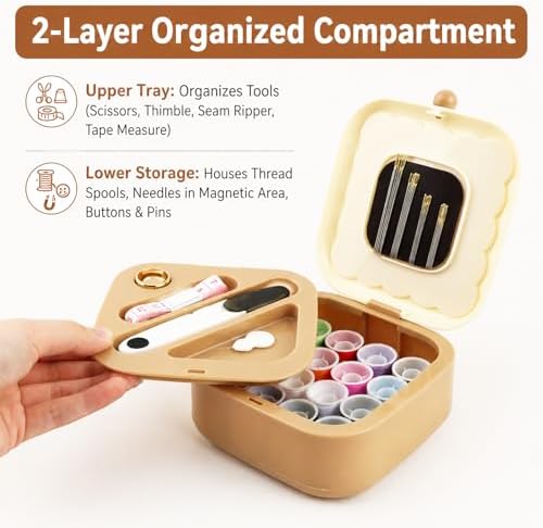 Sewing Kit for Adults and Beginners, 41 Pcs Needle and Thread Set - Image 2