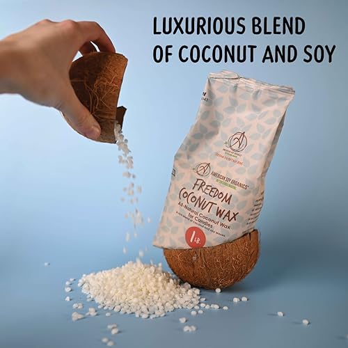 American Soy Organics Freedom Coconut Soy Wax Beads, Candle Wax, 1 lb - Image 6