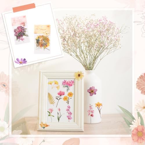 80-Piece Floral Scrapbooking Stickers, Self-Adhesive for Journals - Image 7
