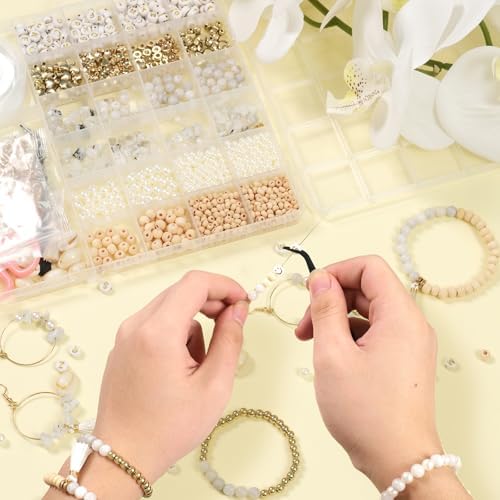 Jewelry Making Supplies Kit, Bracelet Making Kit, Natural Stone Beads - Image 4