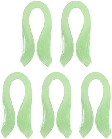 PATIKIL 600pcs Quilling Strips Paper 1/8"(3mm) 39cm Origami Paper Quilling Strip for Art DIY Hand Craft Christmas, Light Green by PATIKIL