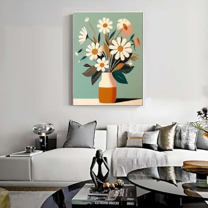 Lzyueyuan Flowers Stamped Cross Stitch Kits for Adults Beginner,Cross Stitch Ornament Kits Counted Embroidery Needlepoint Kits Home Decor 11.8X15.7inch - Image 3