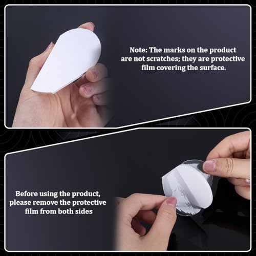 FINGERINSPIRE 8 Pcs Pottery Trimming Textured Art Tools - 8 Styles Acrylic Clay Wedging Board Set for Ceramics, Sculpting & Carving, Flat Round White Pottery Foot Shaper & Prep Tools for Clay Crafts - Image 3