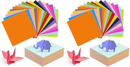 SenseYo 500 Sheets Origami Paper Kit for Easy Fold Paper Beginner, 20 Colors 4 Inch x 4 Inch (Pack of 2) by SenseYo